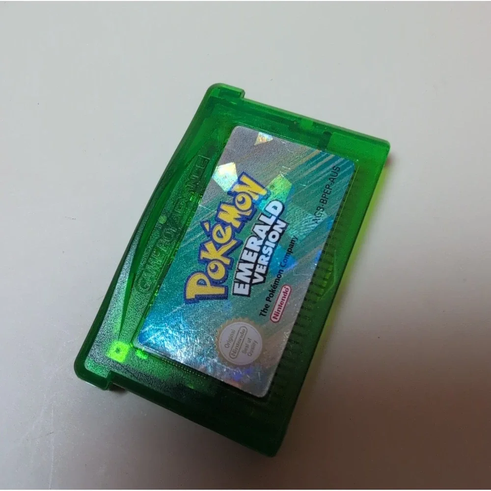 Pokémon Emerald Version Nintendo Game Boy Advance GBA AUS Cartridge AGB-BPEP-AUS